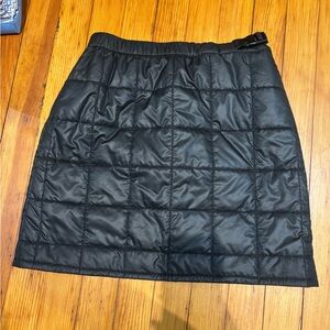 Tory Burch Black Quilted Mini Skirt